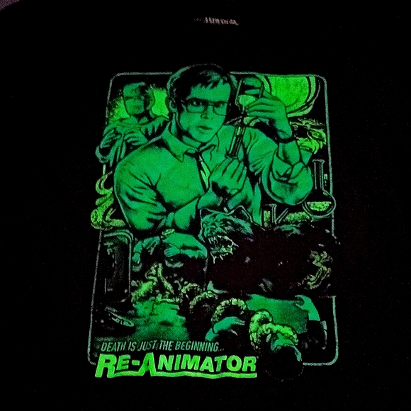 Terror Threads Re-animator 4xl black T-shirt - Picture 1 of 4